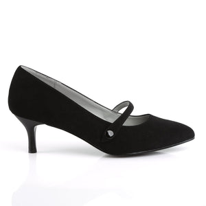 KITTEN-03 Pink Label 2.5" Heel Black Nubuck Fetish Footwear