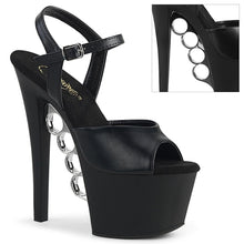 Load image into Gallery viewer, KNUCKS-709 Pleaser 7 Inch Heel Black Pole Dancing Platforms