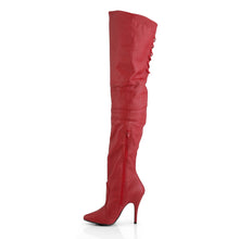 Load image into Gallery viewer, LEGEND-8899 Pleaser 5 Inch Heel Red Leather Fetish Footwear