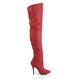 LEGEND-8899 Pleaser 5 Inch Heel Red Leather Fetish Footwear