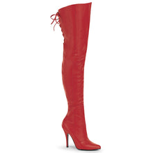 Load image into Gallery viewer, LEGEND-8899 Pleaser 5 Inch Heel Red Leather Fetish Footwear