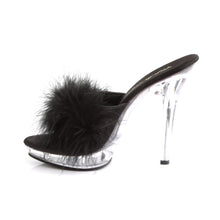 Load image into Gallery viewer, LIP-101-8 Fabulicious 5 Inch Heel Black Satin Sexy Shoes