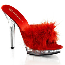 Load image into Gallery viewer, LIP-101-8 Fabulicious 5 Inch Heel Red Satin Sexy Shoes