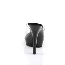 Load image into Gallery viewer, LIP-101 Fabulicious 5 Inch Heel Clear and Black Sexy Shoes