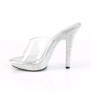 LIP-101DM Fabulicious 5" Heel Clear Bling Posing Comp Heels