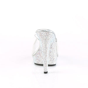 LIP-101DM Fabulicious 5" Heel Clear Bling Posing Comp Heels