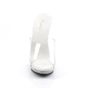 LIP-101LS Fabulicious 5 Inch Heel Clear Posing Shoes