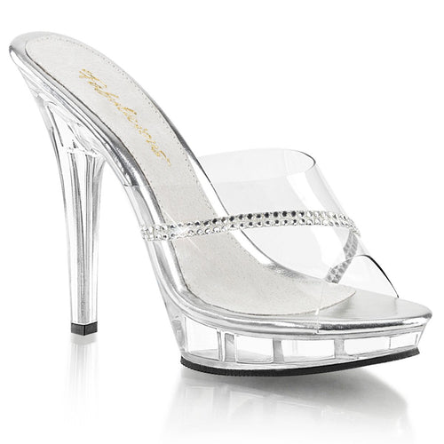 LIP-101R Fabulicious 5 Inch Heel Clear Posing High Heels