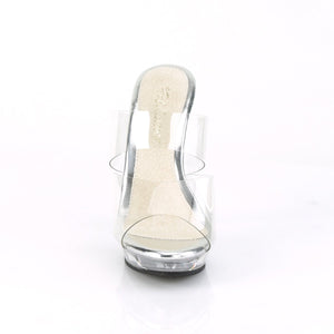 LIP-102 Fabulicious 5 Inch Heel Clear Competition Shoes