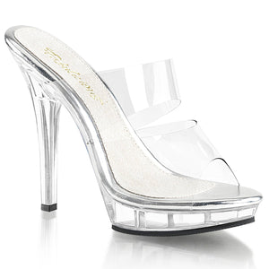 LIP-102 Fabulicious 5 Inch Heel Clear Competition Shoes