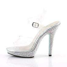 Load image into Gallery viewer, LIP-108DM Fabulicious 5&quot; Heel Clear Rhinestones Sexy Shoes