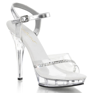 LIP-108R Fabulicious 5 Inch Heel Clear Posing Shoes