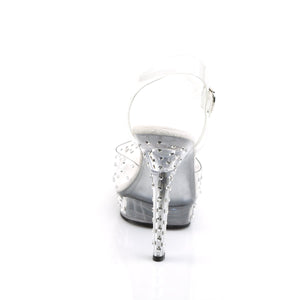 LIP-108RS Fabulicious 5 Inch Heel Clear Competition Shoes