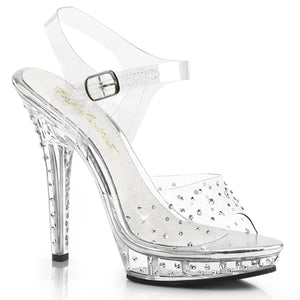 LIP-108RS Fabulicious 5 Inch Heel Clear Competition Shoes