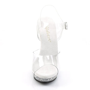 LIP-108SDT Fetish 5" Heel Clear Posing Competition Sandals