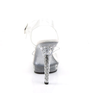 LIP-108SDT Fetish 5" Heel Clear Posing Competition Sandals