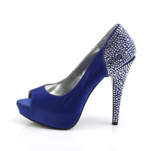 Load image into Gallery viewer, LOLITA-08 Fetish 5&quot; Heel Royal Blue Silk Satin Sexy Shoes