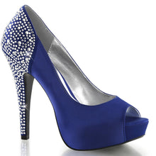 Load image into Gallery viewer, LOLITA-08 Fetish 5&quot; Heel Royal Blue Silk Satin Sexy Shoes