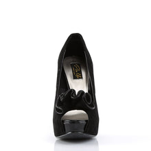 Load image into Gallery viewer, LOLITA-10 Pin Up 5&quot; Heel Black Suede Pu Retro Pin Up Shoes