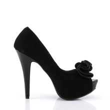 Load image into Gallery viewer, LOLITA-10 Pin Up 5&quot; Heel Black Suede Pu Retro Pin Up Shoes