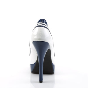 LOLITA-13 Funtasma 5 Inch Heel White Navy Women's Sexy Shoes