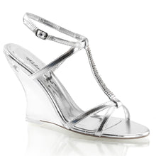 Load image into Gallery viewer, LOVELY-428 Fabulicious 4 Inch Heel Silver Sexy Shoes