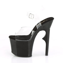 Load image into Gallery viewer, LOVETHORN-708 7&quot; Heel Clear and Black Pole Dancing Platforms