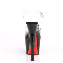 Load image into Gallery viewer, LOVETHORN-708TT Pleaser Heels Clear Black Red Stripper Shoes