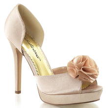 Load image into Gallery viewer, LUMINA-34 Fabulicious 5 Inch Heel Champagne Satin Sexy Shoes