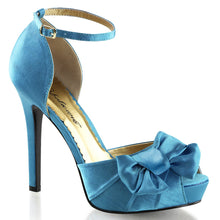 Load image into Gallery viewer, LUMINA-36 Fabulicious 5 Inch Heel Blue Satin Sexy Shoes