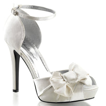 Load image into Gallery viewer, LUMINA-36 Fabulicious 5 Inch Heel Ivory Satin Sexy Shoes