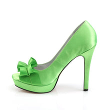 Load image into Gallery viewer, LUMINA-42 Fabulicious 5&quot; Heel Apple Green Satin Sexy Shoes