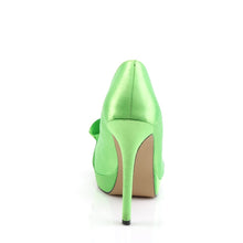 Load image into Gallery viewer, LUMINA-42 Fabulicious 5&quot; Heel Apple Green Satin Sexy Shoes