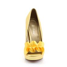 Load image into Gallery viewer, LUMINA-42 Fabulicious 5 Inch Heel Yellow Sexy Shoes