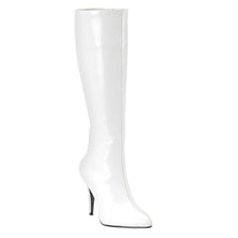 Load image into Gallery viewer, LUST-2000 Funtasma 4 Inch Heel White Patent Women&#39;s Boots