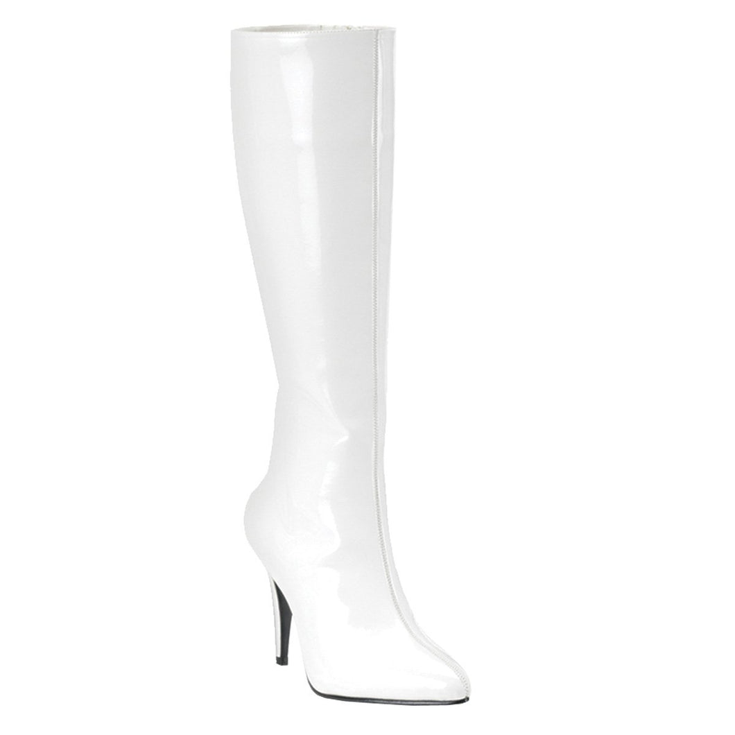 LUST-2000 Funtasma 4 Inch Heel White Patent Women's Boots