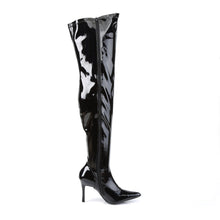 Load image into Gallery viewer, LUST-3000X Funtasma 4&quot; Heel Black Wide Width Knee High Boots