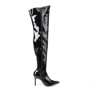 LUST-3000X Funtasma 4" Heel Black Wide Width Knee High Boots