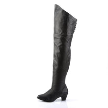 Load image into Gallery viewer, MAIDEN-8828 Funtasma 2.5&quot; Heel Black Leather Women&#39;s Boots