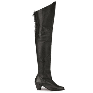 MAIDEN-8828 Funtasma 2.5" Heel Black Leather Women's Boots