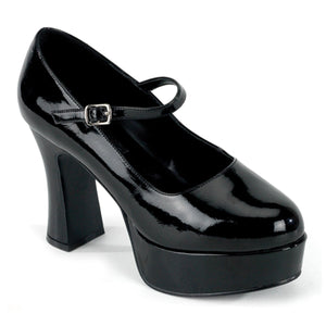 MARYJANE-50X Funtasma 4" Black Wide Width Mary Janes Dolly