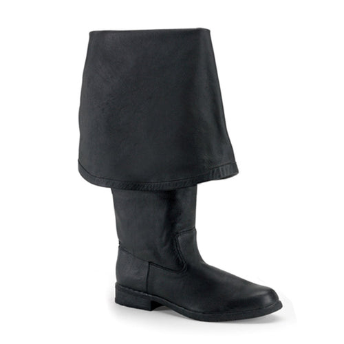 MAVERICK-2045 Black Leather Funtasma Fancy Dress Boots