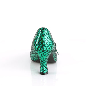 MERMAID-70 Funtasma 3" Heel Green Hologram Women's Sexy Shoe