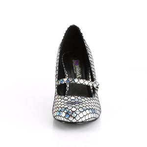 MERMAID-70 Funtasma 3" Silver Hologram Women's Sexy Shoes