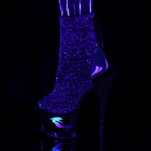 Load image into Gallery viewer, MOON-1018MER Pleaser 7&quot; Heel Purple Pole Dancing Platforms