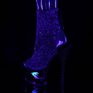 MOON-1018MER Pleaser 7" Heel Purple Pole Dancing Platforms