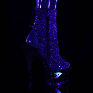 MOON-1018MER Pleaser 7" Heel Purple Pole Dancing Platforms