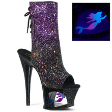 Load image into Gallery viewer, MOON-1018MER Pleaser 7&quot; Heel Purple Pole Dancing Platforms