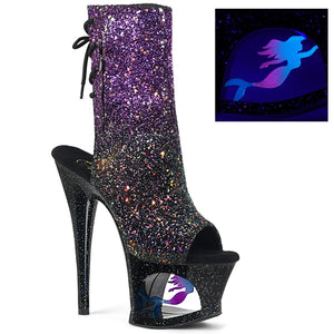 MOON-1018MER Pleaser 7" Heel Purple Pole Dancing Platforms