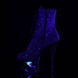 MOON-1020MER Pleaser 7" Heel Purple Pole Dancing Platforms